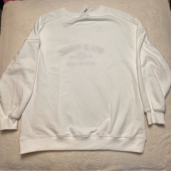 Gold Hinge Women’s Colorful Boyfriend Sweatshirt Size Medium NWT - Picture 10 of 15